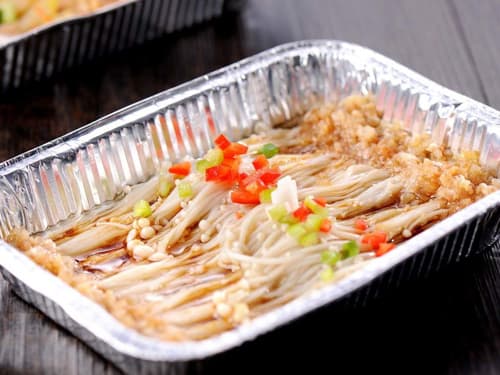 乌兰浩特锡纸烤金针菇